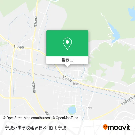 宁波外事学校建设校区-北门地图