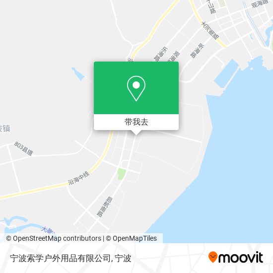 宁波索学户外用品有限公司地图