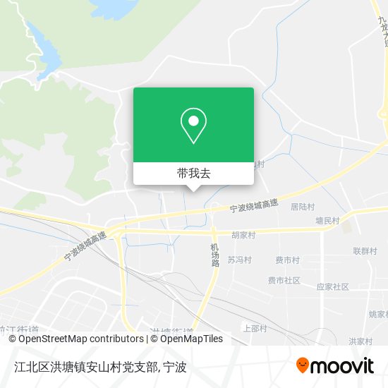 江北区洪塘镇安山村党支部地图