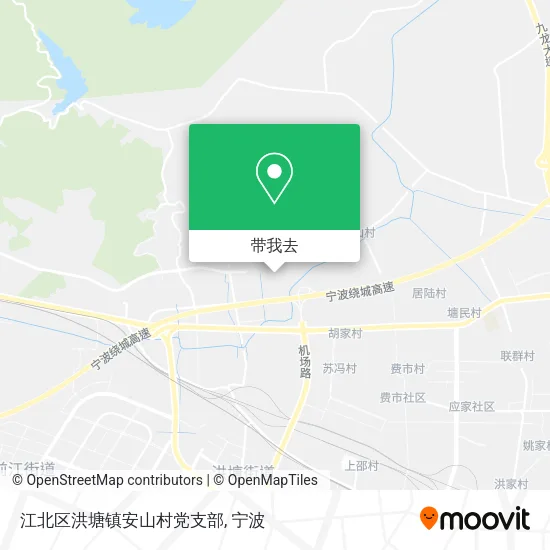 江北区洪塘镇安山村党支部地图