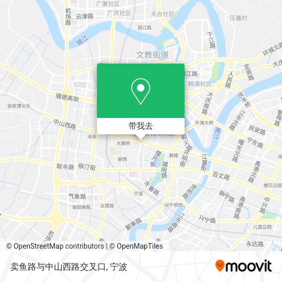 卖鱼路与中山西路交叉口地图