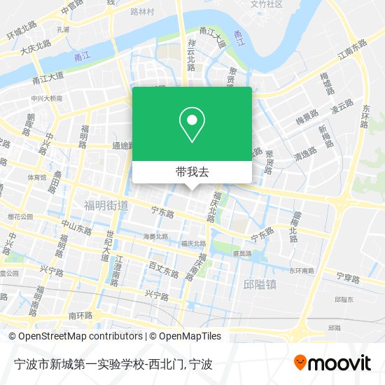 宁波市新城第一实验学校-西北门地图