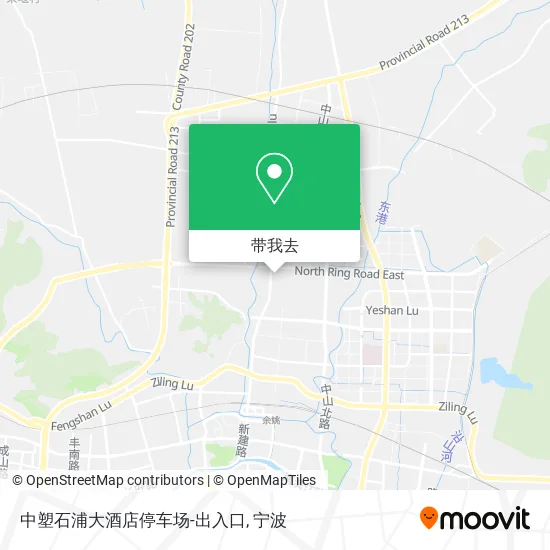 中塑石浦大酒店停车场-出入口地图