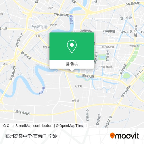 鄞州高级中学-西南门地图
