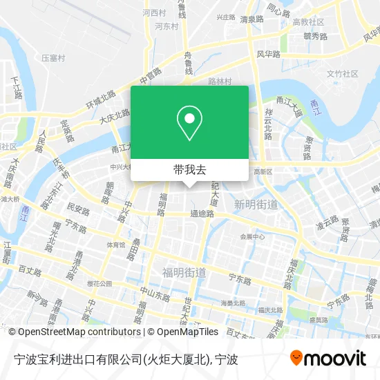 宁波宝利进出口有限公司(火炬大厦北)地图