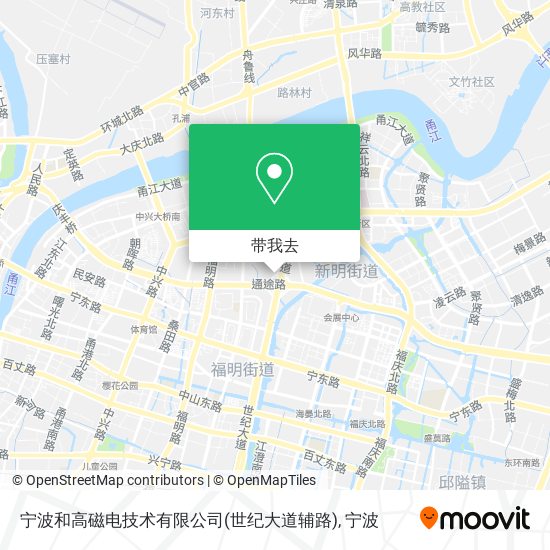 宁波和高磁电技术有限公司(世纪大道辅路)地图