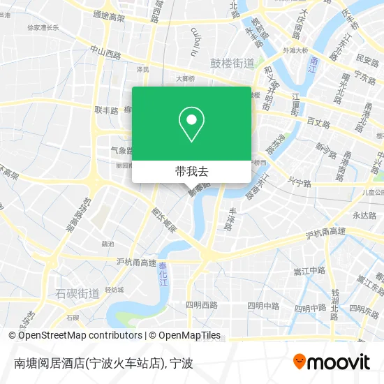 南塘阅居酒店(宁波火车站店)地图