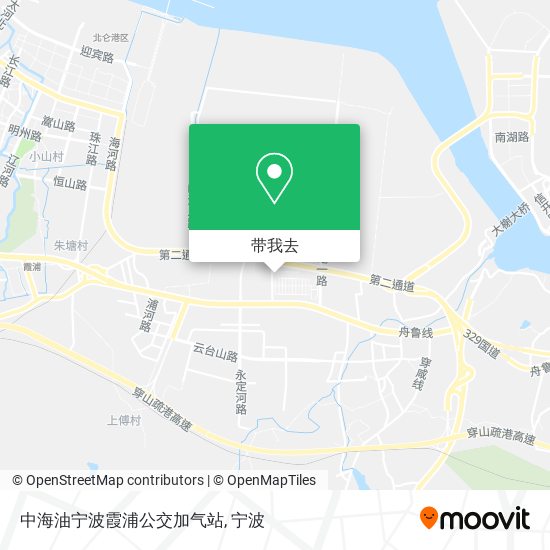 中海油宁波霞浦公交加气站地图
