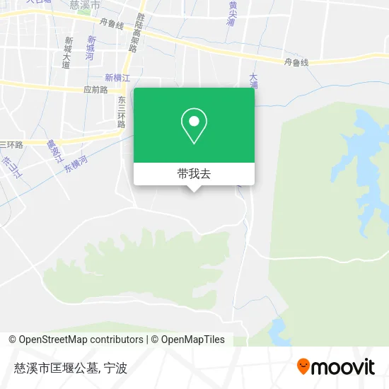 慈溪市匡堰公墓地图