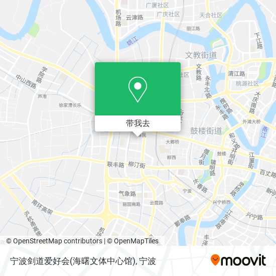 宁波剑道爱好会(海曙文体中心馆)地图
