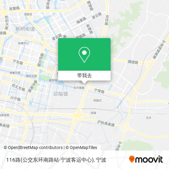 116路(公交东环南路站-宁波客运中心)地图