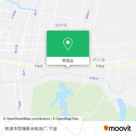 慈溪市匡堰新光电池厂地图