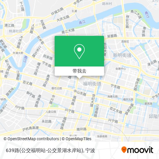 639路(公交福明站-公交景湖水岸站)地图