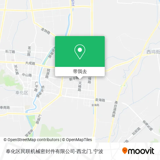 奉化区民联机械密封件有限公司-西北门地图