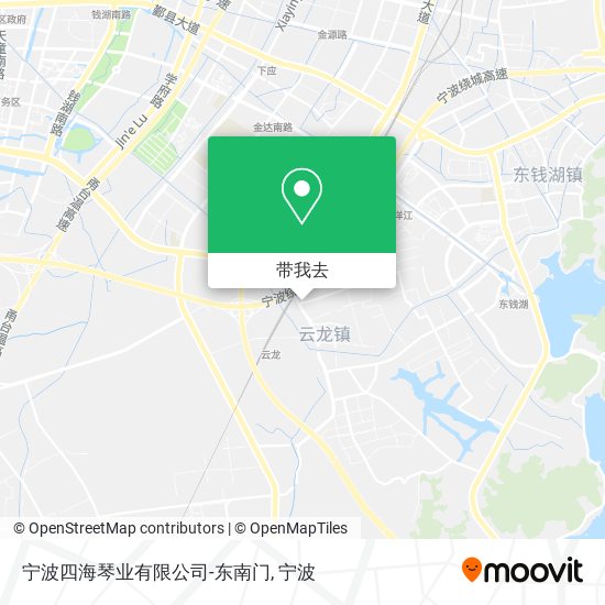 宁波四海琴业有限公司-东南门地图