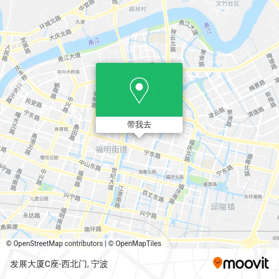 发展大厦C座-西北门地图