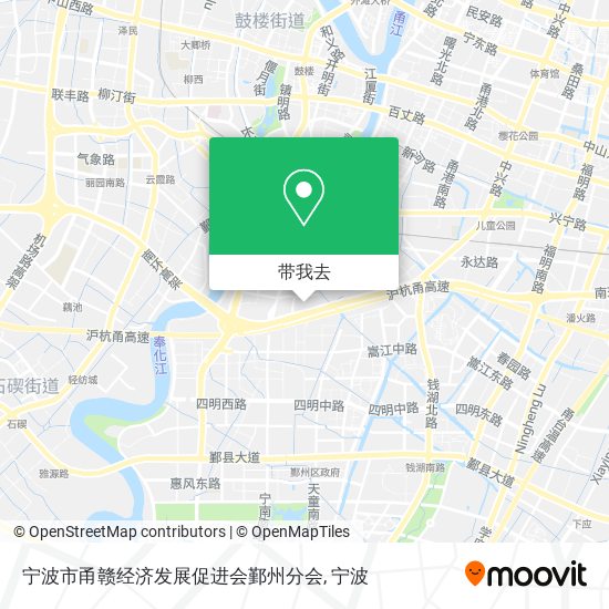 宁波市甬赣经济发展促进会鄞州分会地图