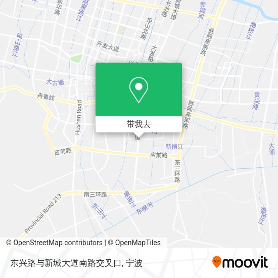 东兴路与新城大道南路交叉口地图