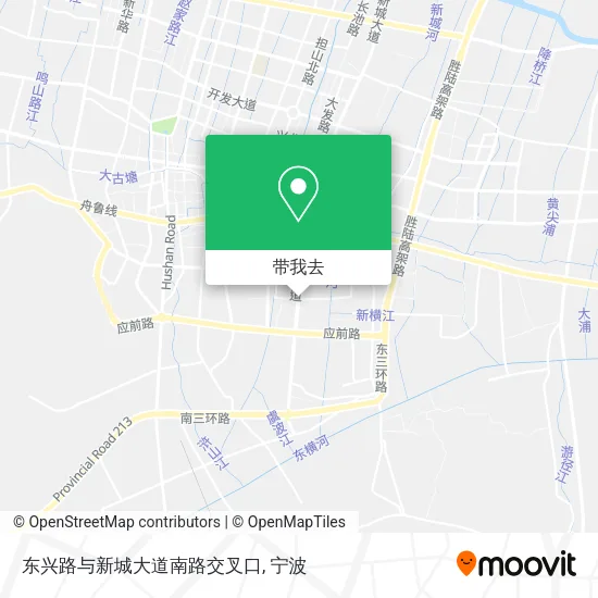 东兴路与新城大道南路交叉口地图