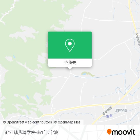 鄞江镇燕玲学校-南1门地图