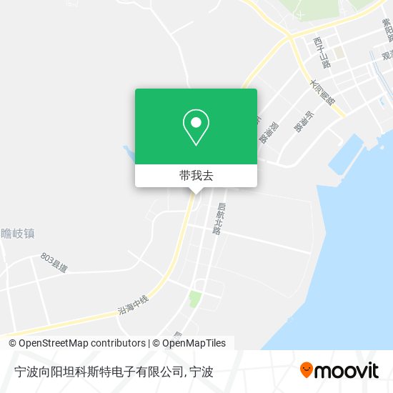 宁波向阳坦科斯特电子有限公司地图