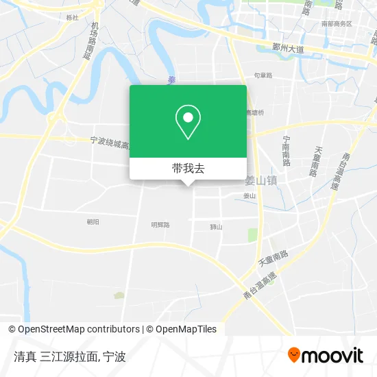 清真  三江源拉面地图