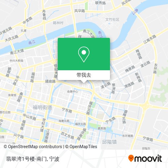 翡翠湾1号楼-南门地图