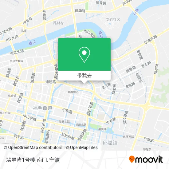 翡翠湾1号楼-南门地图