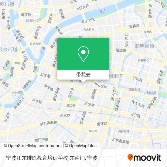 宁波江东维恩教育培训学校-东南门地图