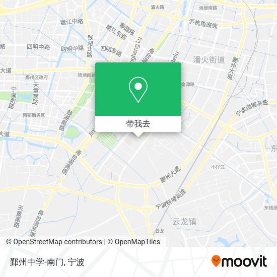 鄞州中学-南门地图