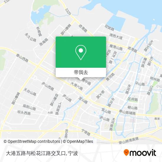大港五路与松花江路交叉口地图