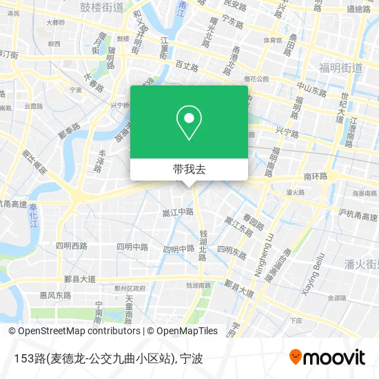 153路(麦德龙-公交九曲小区站)地图