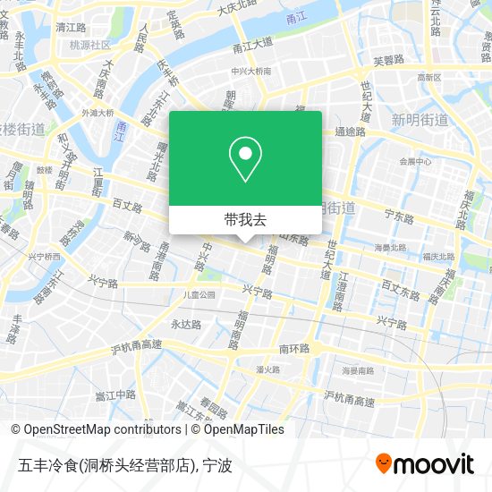 五丰冷食(洞桥头经营部店)地图