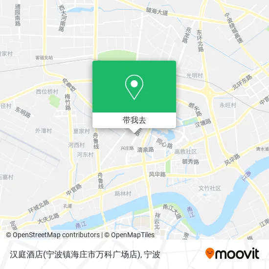 汉庭酒店(宁波镇海庄市万科广场店)地图