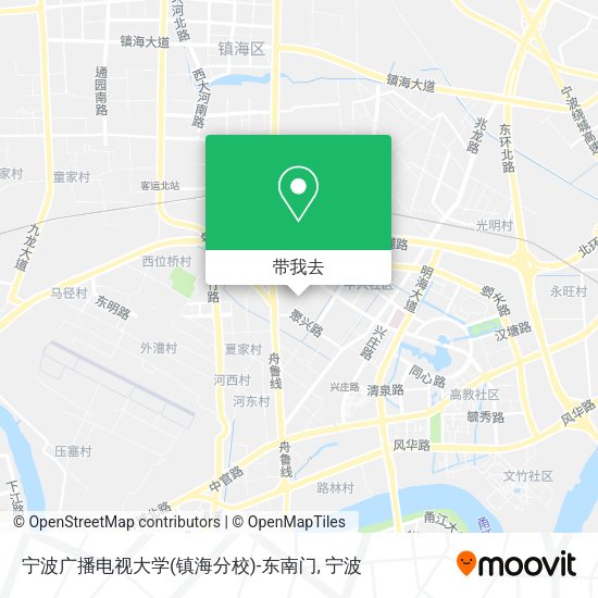 宁波广播电视大学(镇海分校)-东南门地图