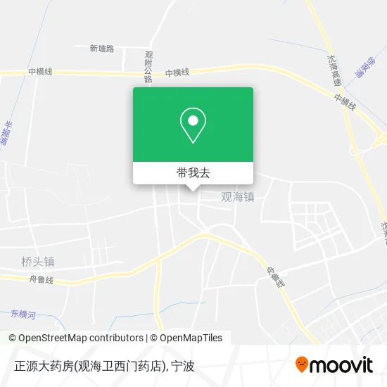 正源大药房(观海卫西门药店)地图