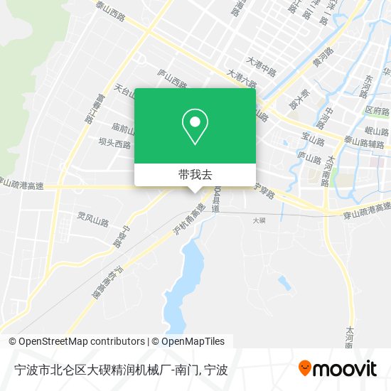 宁波市北仑区大碶精润机械厂-南门地图