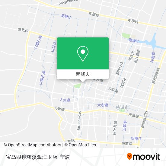 宝岛眼镜慈溪观海卫店地图