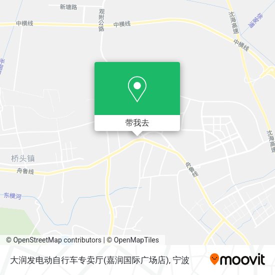 大润发电动自行车专卖厅(嘉润国际广场店)地图