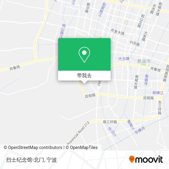 烈士纪念馆-北门地图