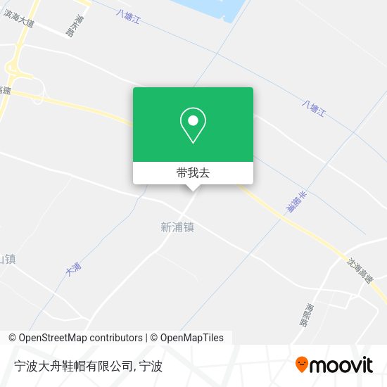 宁波大舟鞋帽有限公司地图