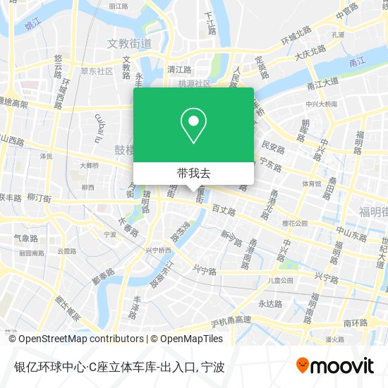 银亿环球中心·C座立体车库-出入口地图