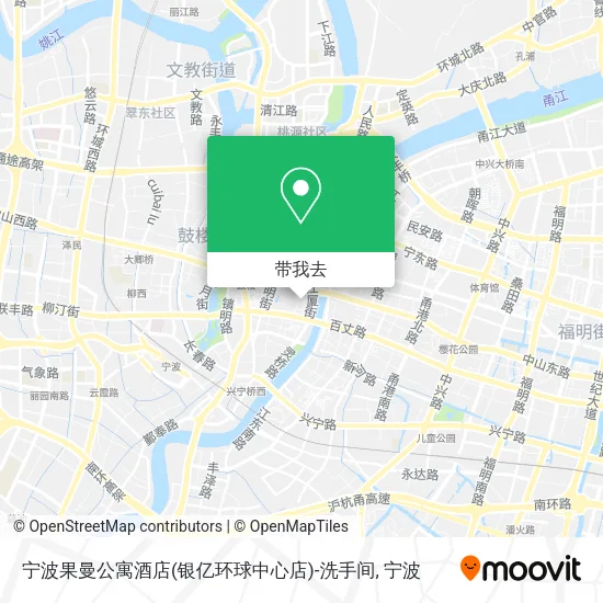 宁波果曼公寓酒店(银亿环球中心店)-洗手间地图