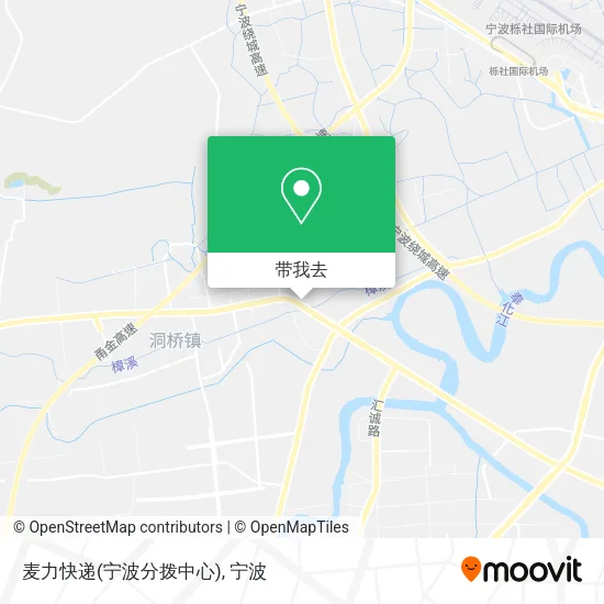 麦力快递(宁波分拨中心)地图