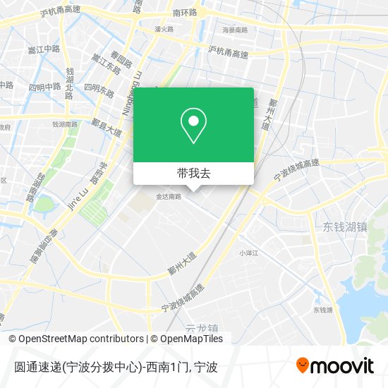圆通速递(宁波分拨中心)-西南1门地图