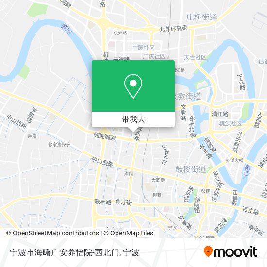 宁波市海曙广安养怡院-西北门地图