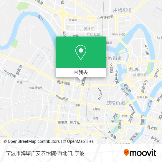 宁波市海曙广安养怡院-西北门地图