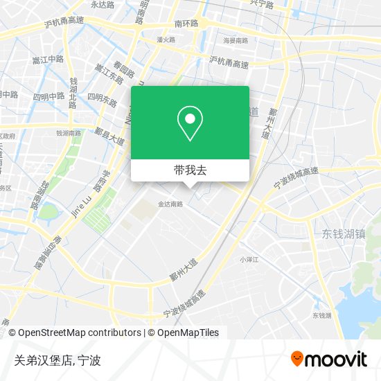 关弟汉堡店地图
