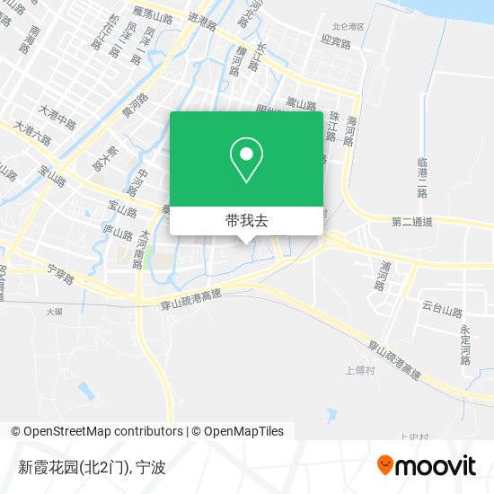 新霞花园(北2门)地图