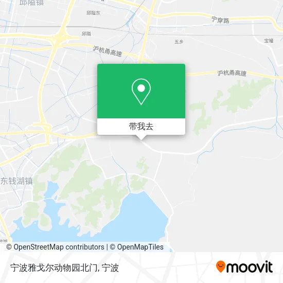 宁波雅戈尔动物园北门地图